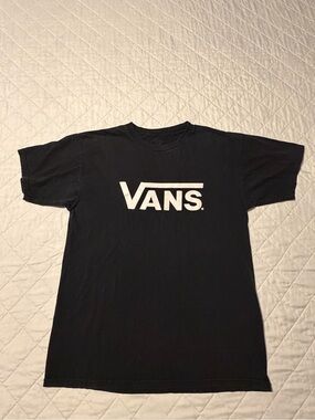 Vans Black T-Shirt with White Logo